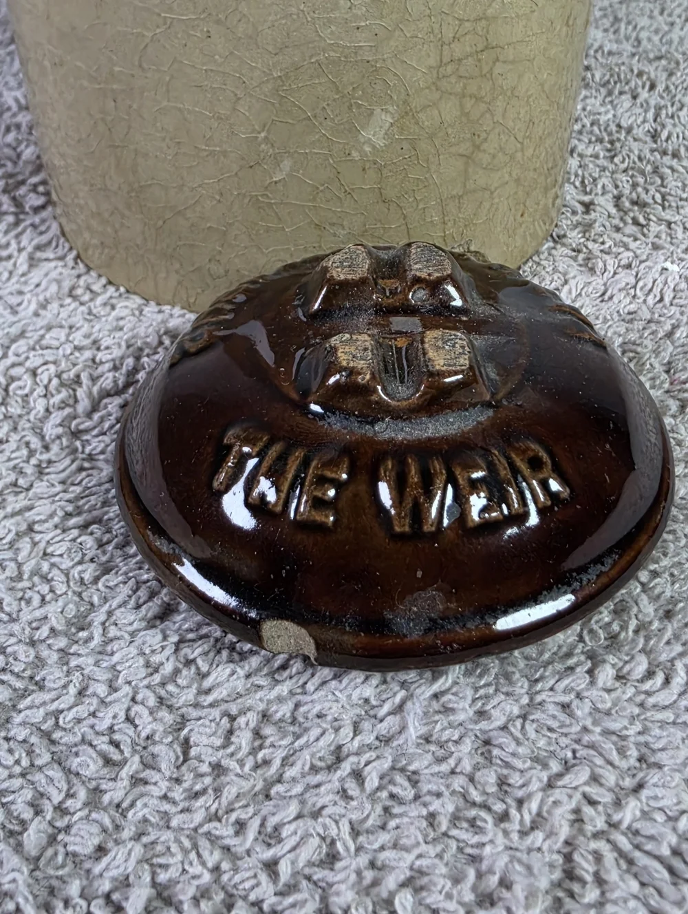 Antique Weir Pottery Canning Jar